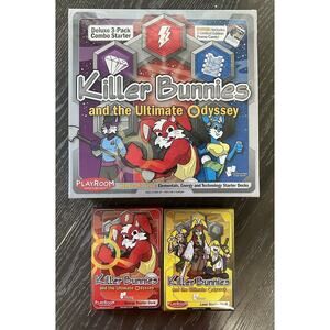 Killer Bunnies and the Ultimate Odyssey with Land and Energy Starter Decks, New
